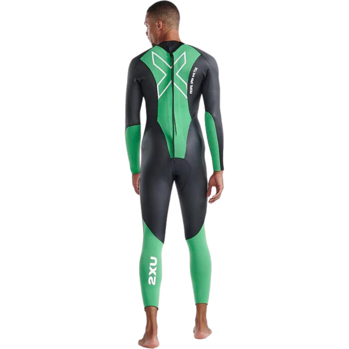 2024 2XU Mnner Propel Open Water Swim Neoprenanzug MW7144c - Black / Bright Green